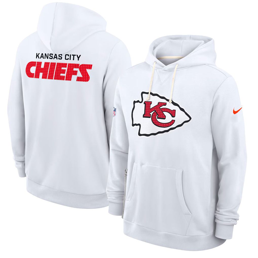 Men 2026 NFL Kansas City Chiefs hoodie white 01->kansas city chiefs->NFL Jersey